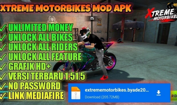 Xtreme Motorbikes Mod Apk + OBB Terbaru 2023 Unlimited Money