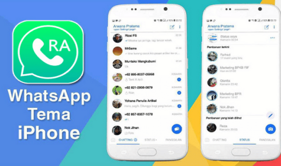 Tutorial Membuat Tema iPhone dengan RA Whatsapp